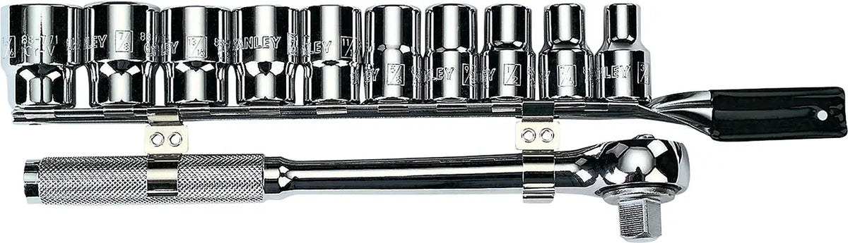 Juego De Dados Métrico Mando 1/2  11 Piezas Stanley 86-734