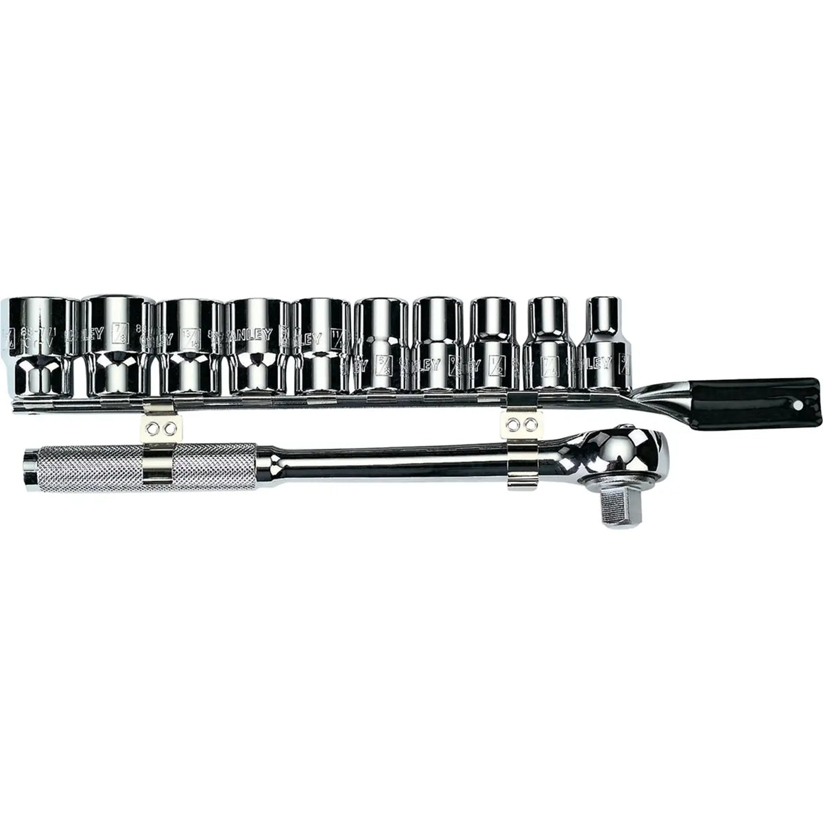 Juego De Dados Métrico Mando 1/2 11 Piezas Stanley 86-735