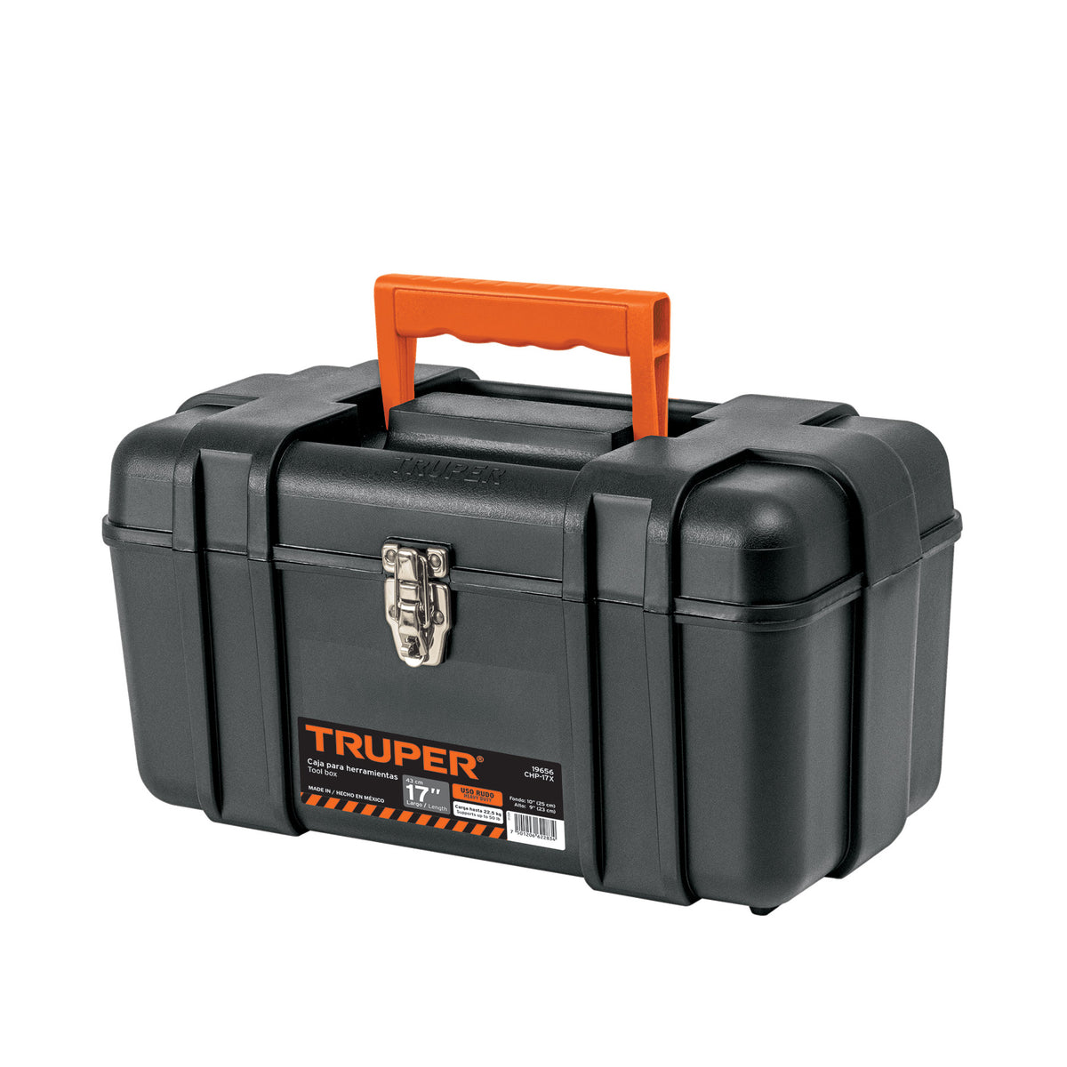 Caja De Herramientas 17'' Broche Metálico Truper Negro