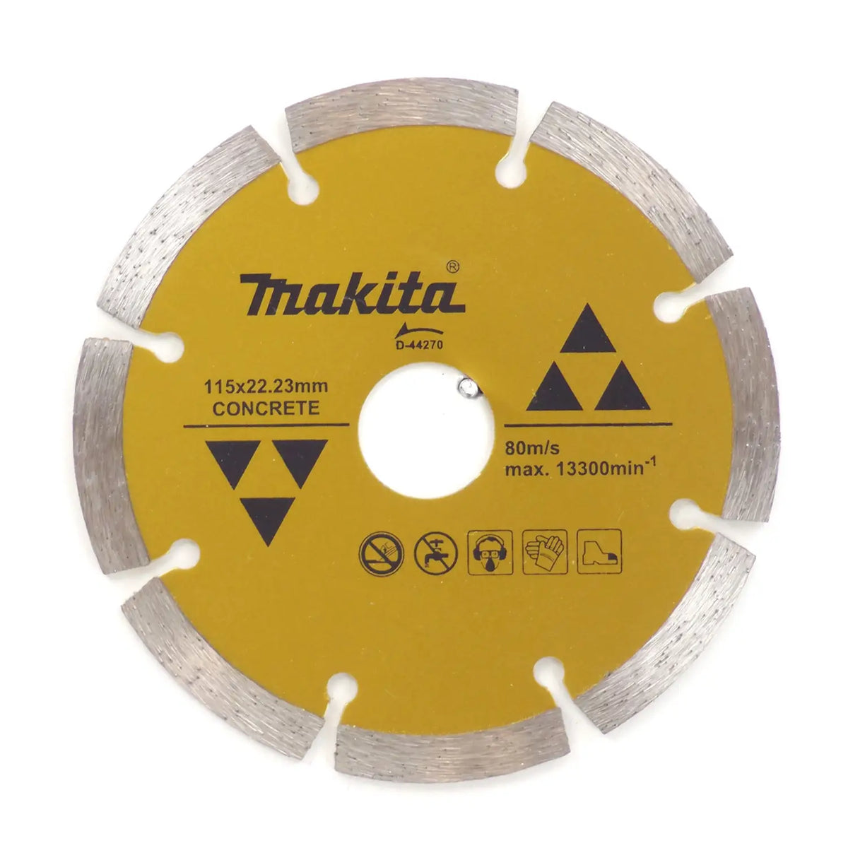 Disco Diamantado Segmentado Concreto 115mm Makita D-44270 Dorado Oscuro