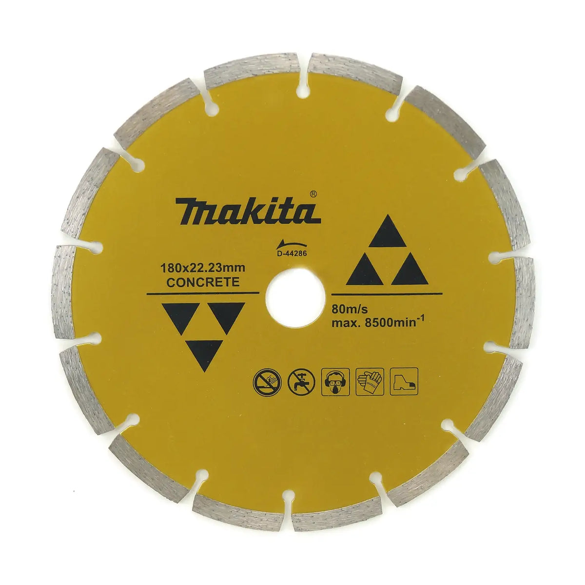 Disco Diamantado Segmentado Concreto 180mm 7' Makita D-44286 Dorado Oscuro