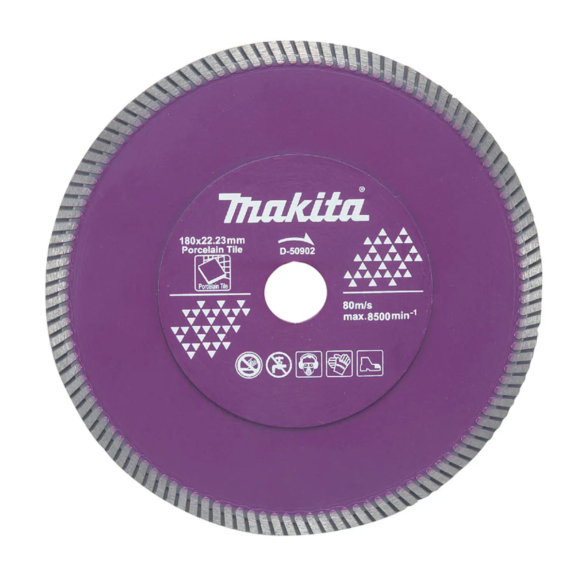 Disco Diamantado Turbo Continuo 7'' (180mm) - Makita D-50902 Rosa Chicle