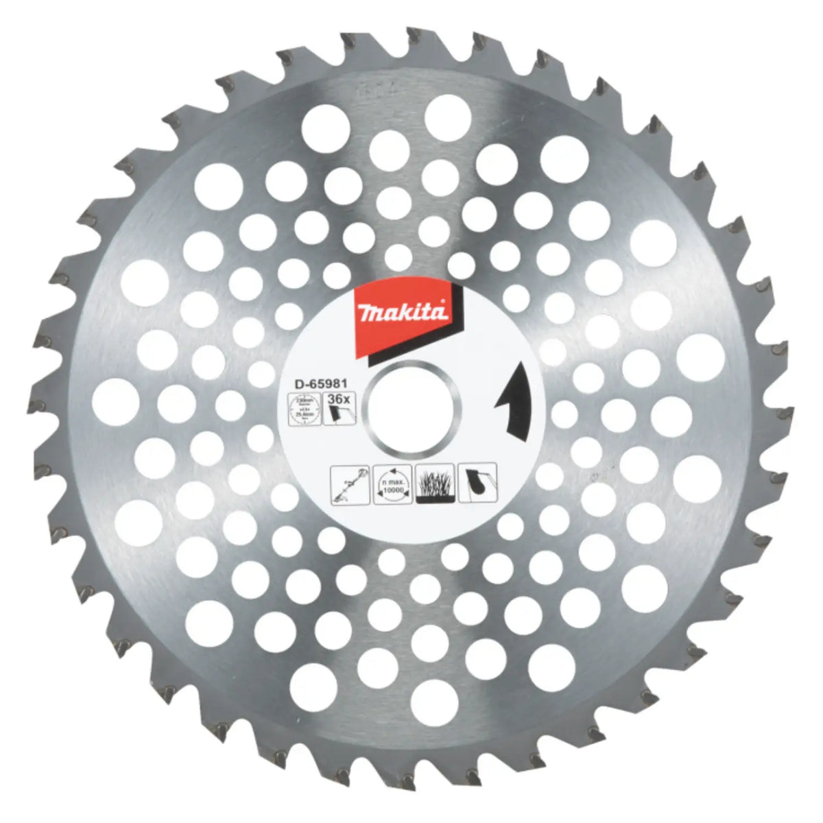 Disco Sierra P/desbrozadora 36 Dientes 230mm Makita D-65981 Plateado