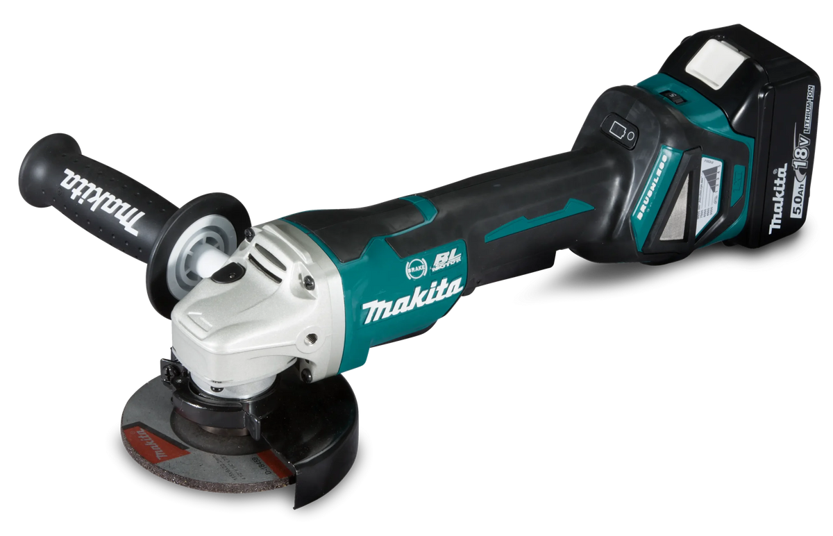 Esmeril Angular 4-1/2'' 115mm Inalámbrico Makita Dga467z Azul Petróleo 50hz/60hz