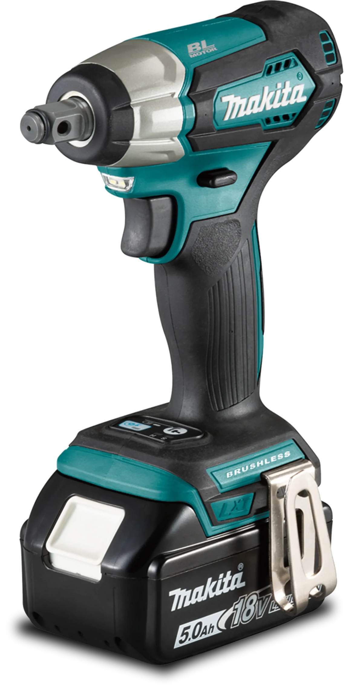 Llave De Impacto 1/2' 18v Lxt C/baterías Makita Dtw181rfe Turquesa 18v