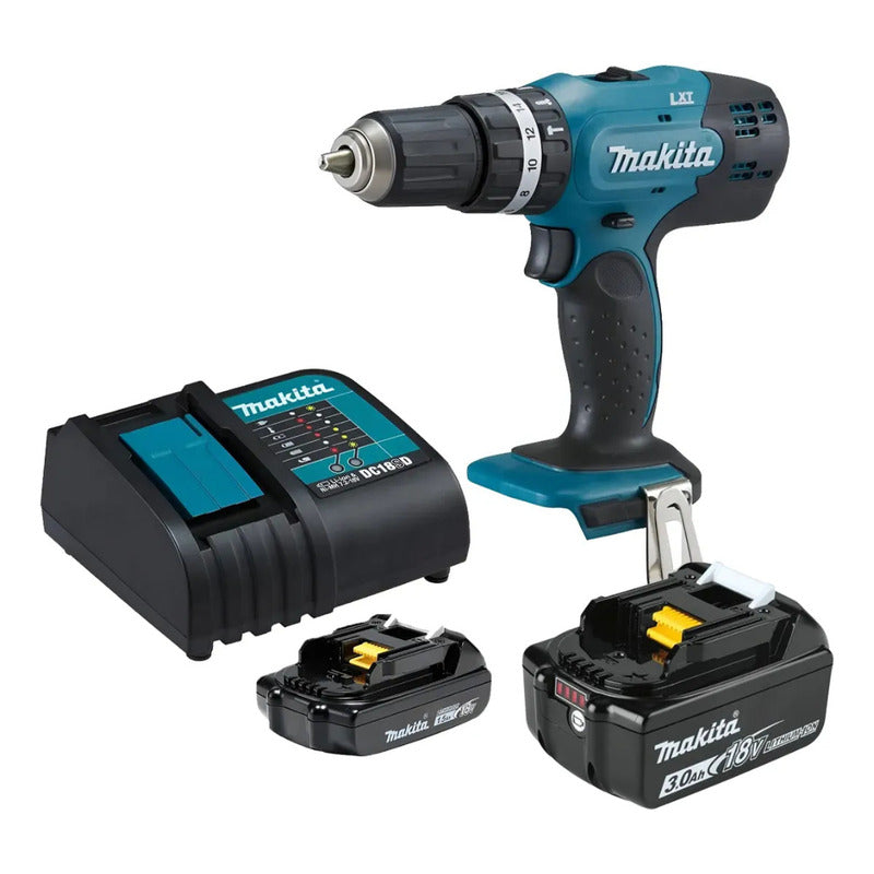 Kit Taladro Perc. Makita Dhp453x10 + Bat Adicional 3ah-18v D