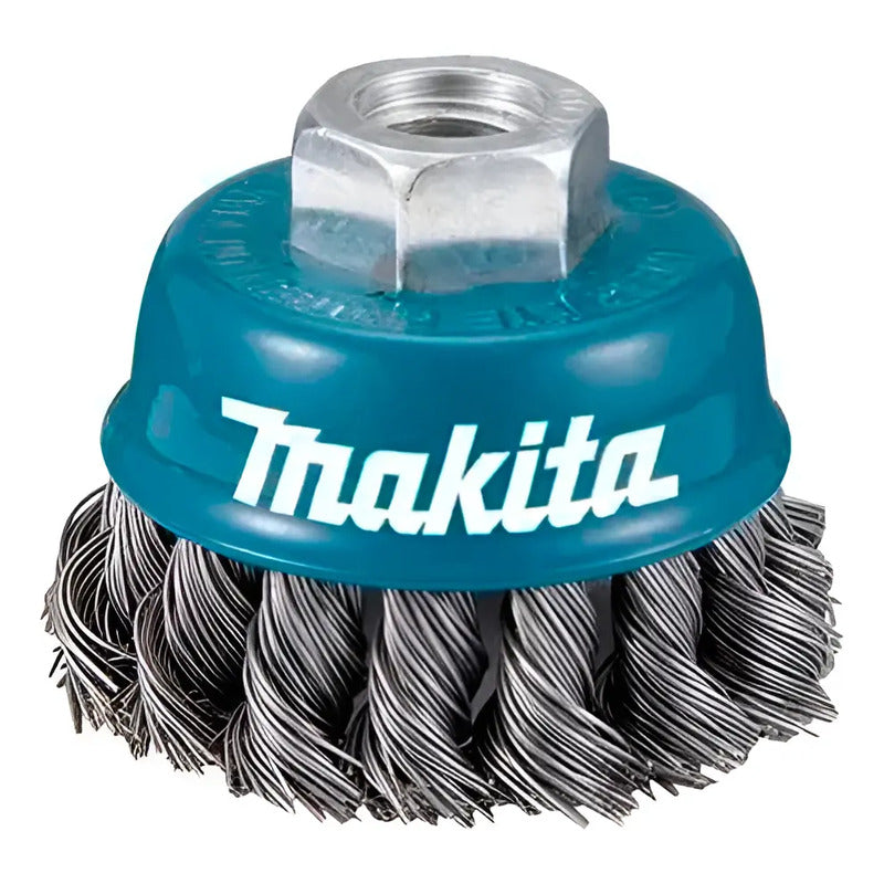 Cepillo De Acero Tipo Copa Trenzada 75 X M 14 D-24131- Makit
