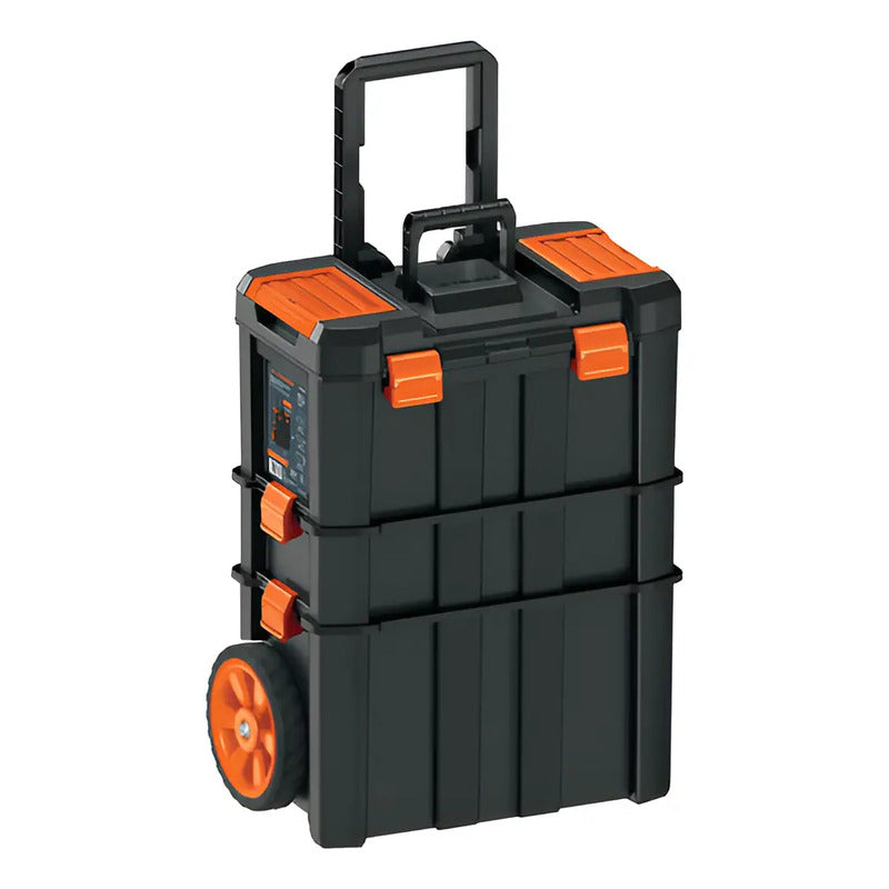 Caja Para Herramientas 19x25 PuLG  3 En 1 Desmontable Truper Negro