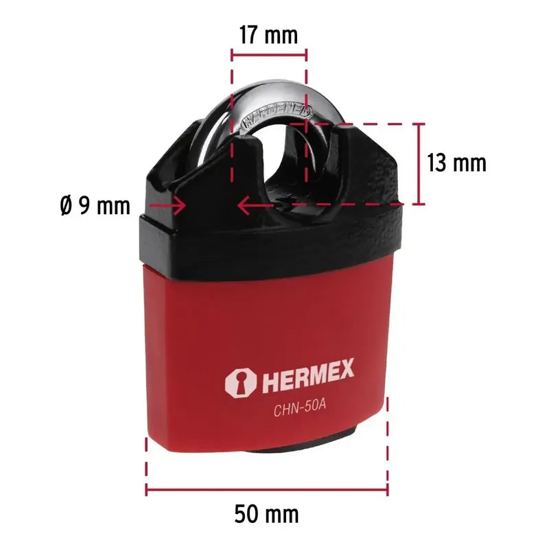 Candado Hierro Anti-corte 50 Mm Hermex 