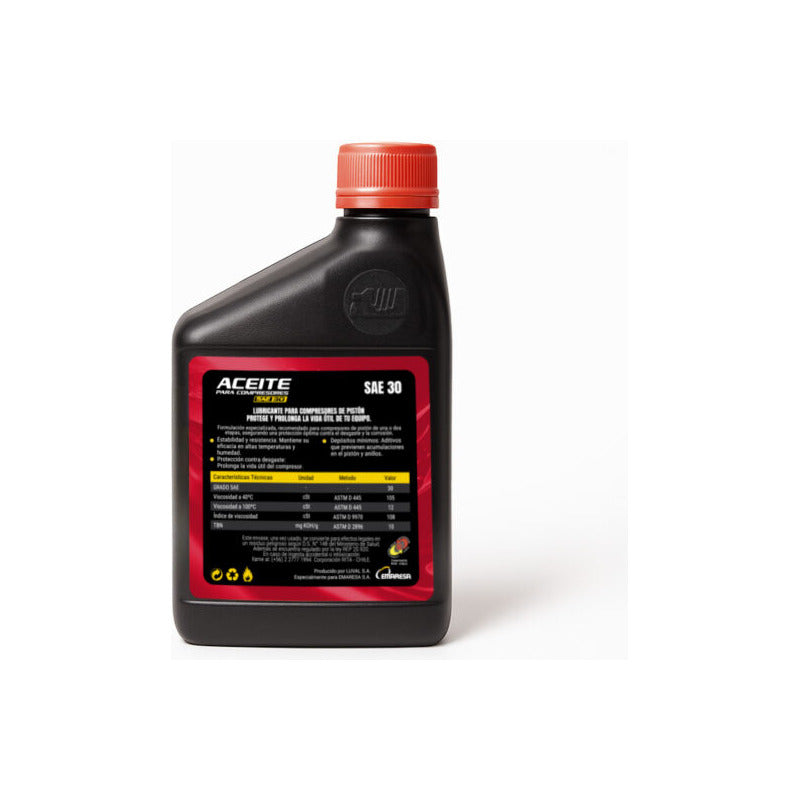 Aceite Compresor Sae 30 0,5 Litros Krafter
