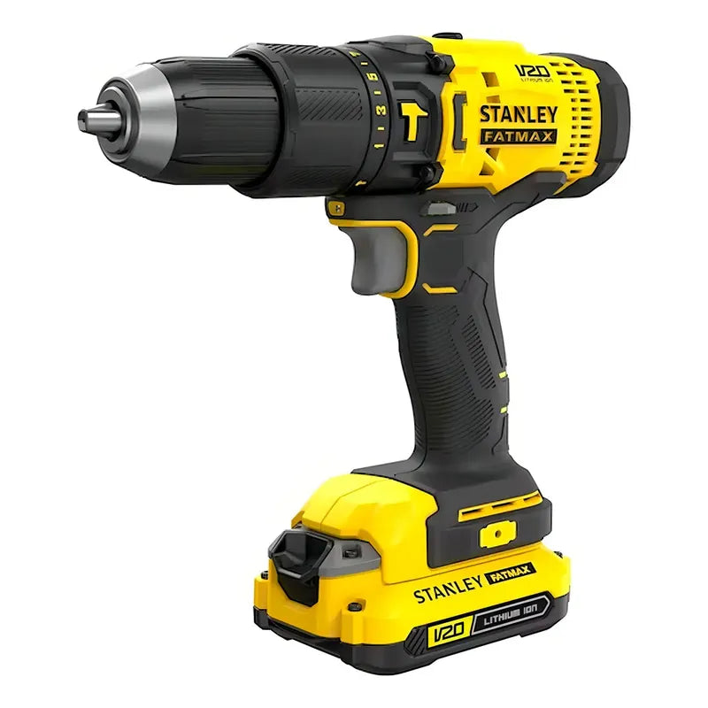 Taladro Percutor 1/2 2 Bat + 50 Pz Stanley Scd711dmsa-b2 Amarillo
