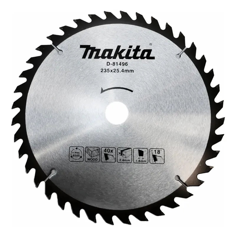 Disco Sierra 9-1/4'' 40 Dientes P/madera Makita D-81496