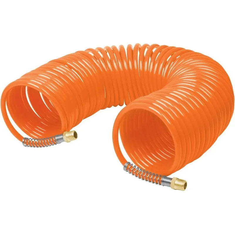 Manguera Para Aire Tipo Resorte  1/4 - 15 Mts Truper Naranja