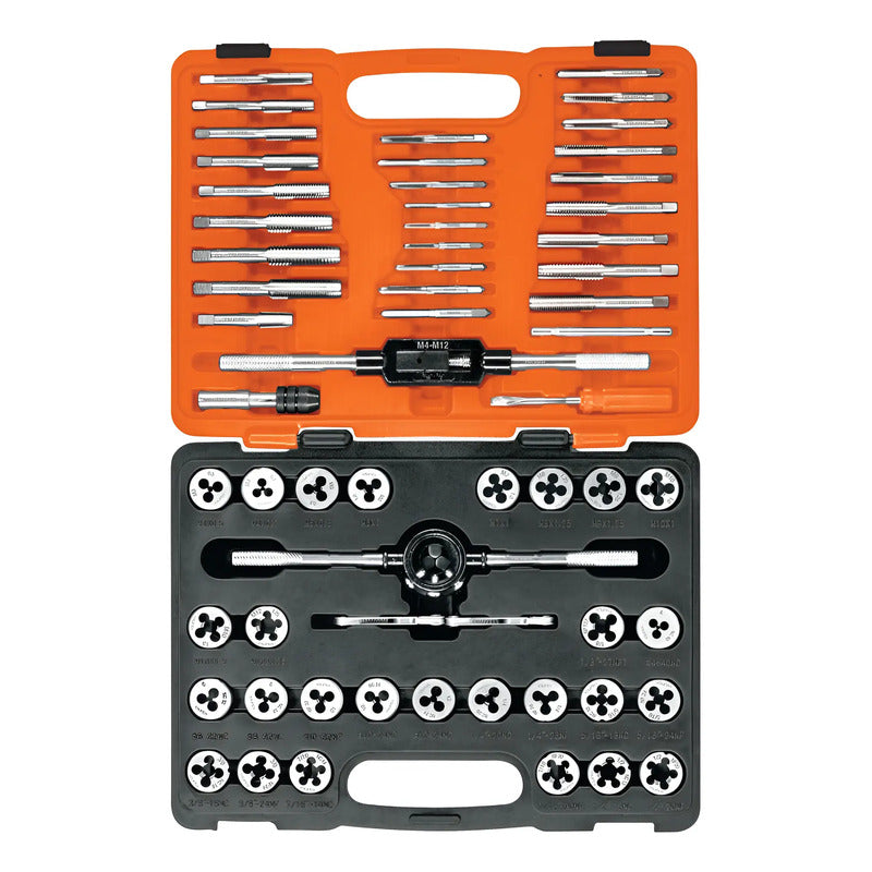 Juego De 60 Piezas De Machuelos Y Tarrajas Truper Naranja