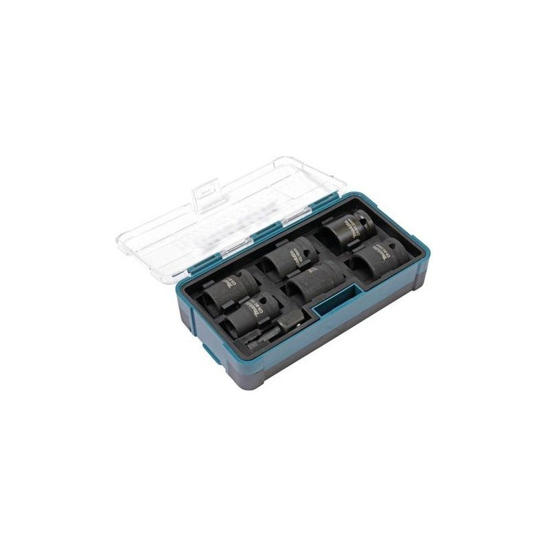 Juego De Dados De Impacto 1/2, 7 Piezas Makita B-69733 Negro