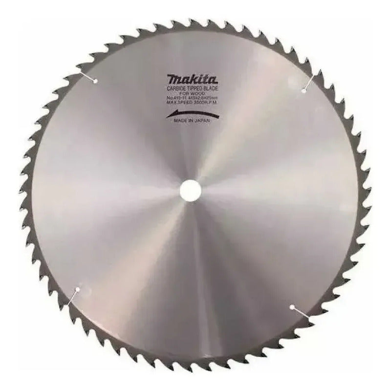 Disco 10''x80 Dientes Eje 25.4mm Buje 25mm Makita Mlt100 Plateado