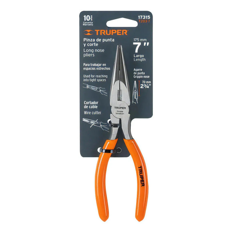 Alicate De Punta Y Corte 7'' T203-7 Truper 17315
