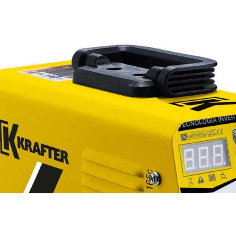 Kit Maquina Soldar Compac 165c + Esmeril 4 1/2 600w Krafter Amarillo