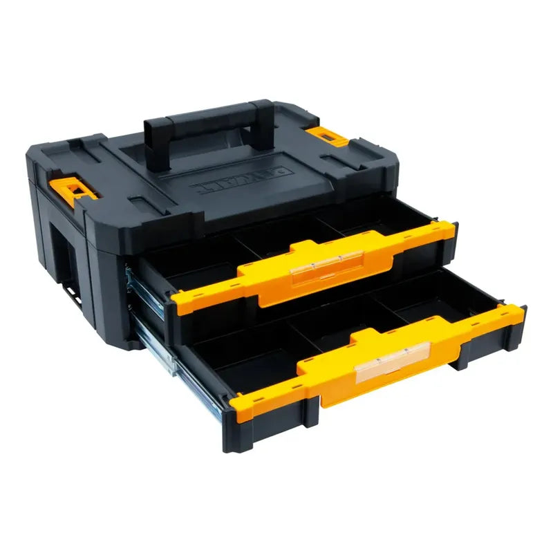 Caja Con Doble Organizador 7.5kg Tstak Dewalt Dwst1-70706 Negro