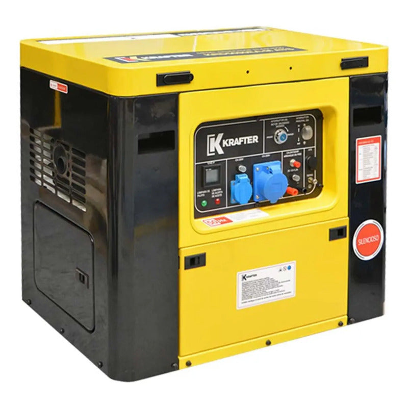 Generador Insonoro Diésel 6000w Krd5000ea-m + Ats Krafter