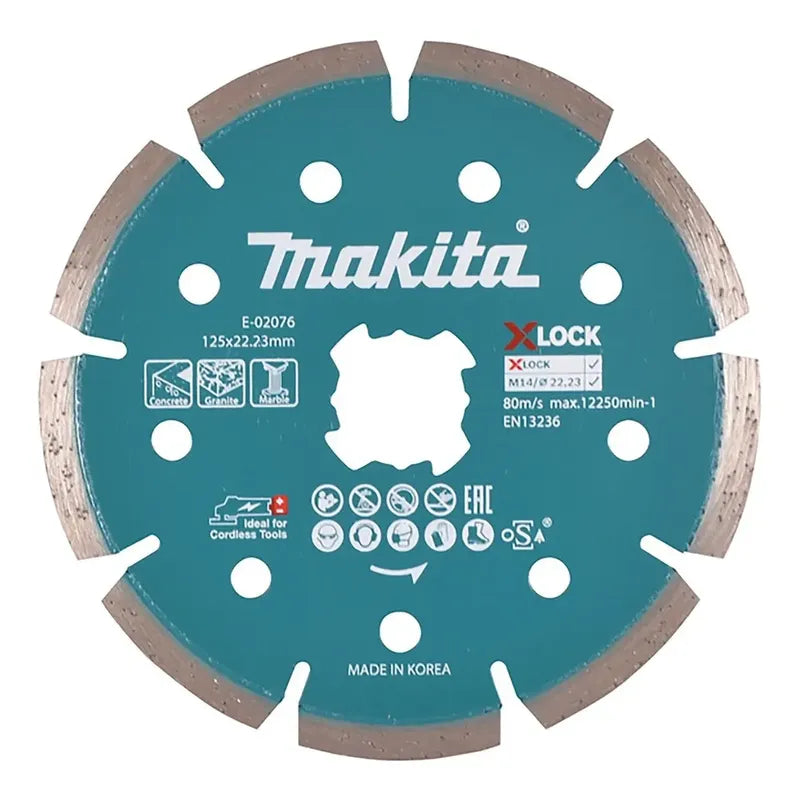 Disco Diamantado Segmentado 125mm X-lock Makita E-02076