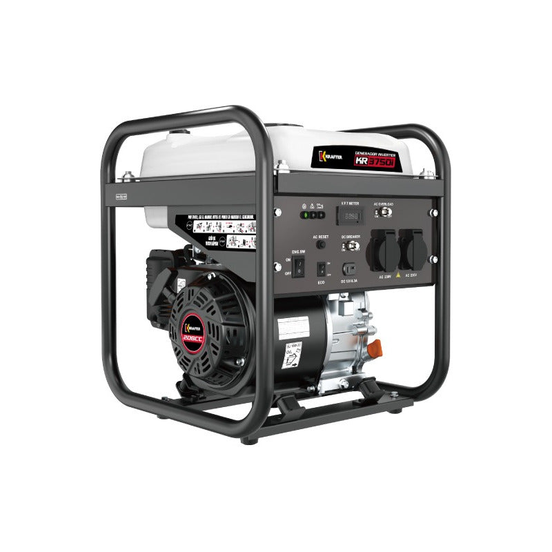 Generador Gasol. Inverter 3500w Krafter Kr3750i Part. Elec