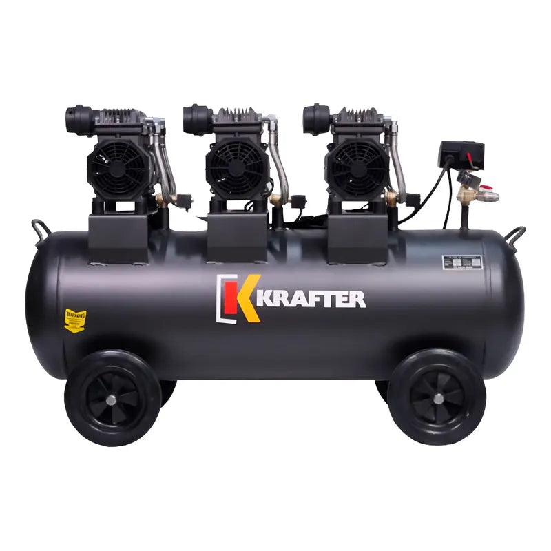 Compresor Krafter Libre De Aceite Mzb-1100-h100 Negro 50-60hz Monofásica