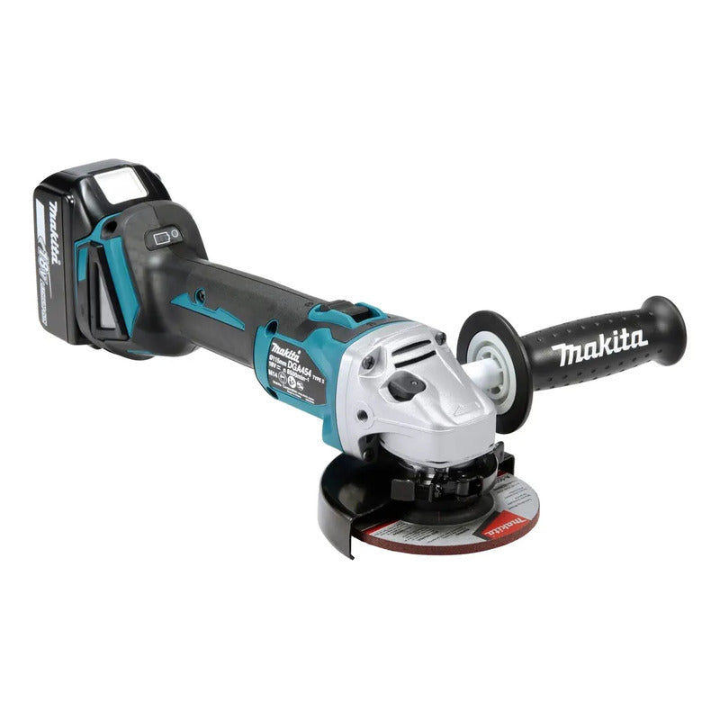 Esmeril Angular 4 1/2 + Bat + Cargador Dga454rf Makita