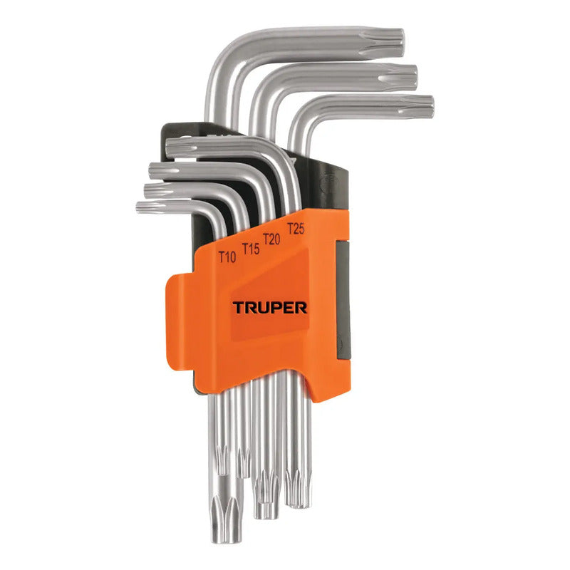 Juego De 7 Llaves Torx Corta Con Organizador - Truper