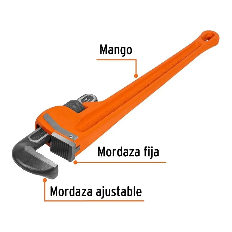 Llave Stillson 24 PuLG. De Hierro Dúctil Truper Sti-24