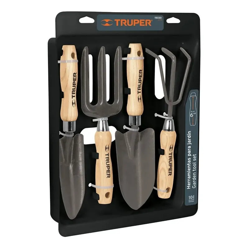 Set 4 Herramientas Jardín Truper Mango 6  - 