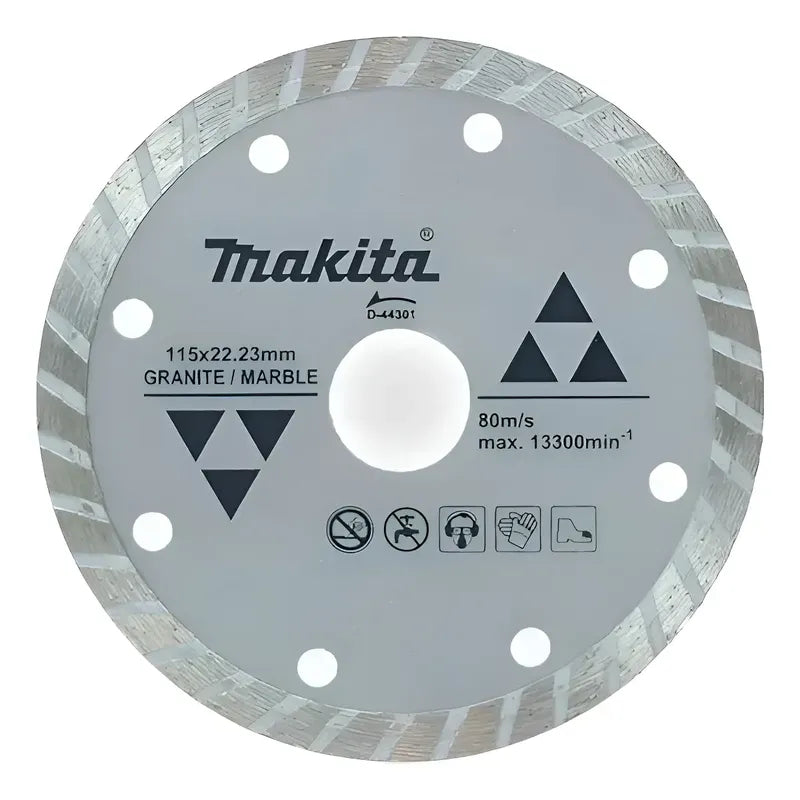 Disco Diamantado 4 1/2 Para Granito-mármol D-44301 Makita Plateado