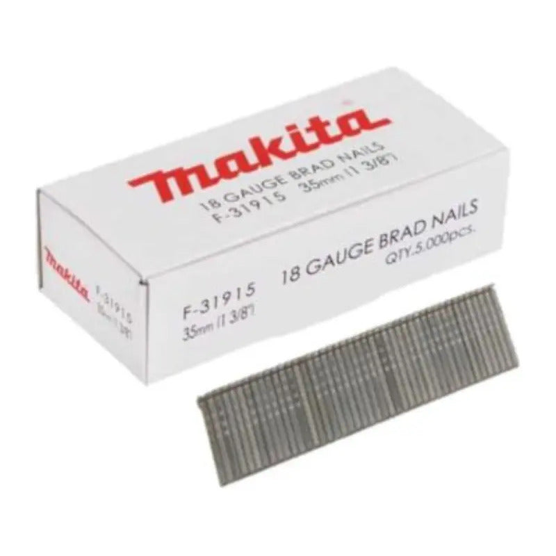 Clavos Punta 35mm Calibre 18ga - 5000 Pzs Makita F-31915 1.2 Mm 3.5 Cm