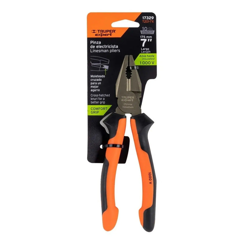 Alicate Electricista 7 PuLG. 1000 Volts - Truper Expert