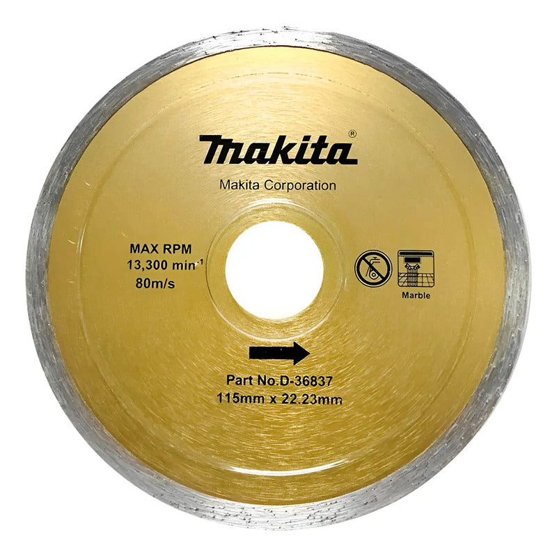 Disco Diamantado Continuo P/mármol 115mm Makita D-36837 Dorado Oscuro