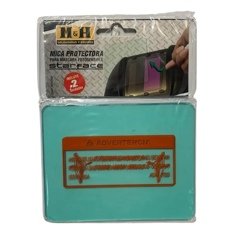 Pack 2 Micas Protectoras Myh Para Máscara Starface Agua Mica Para Máscara Starface
