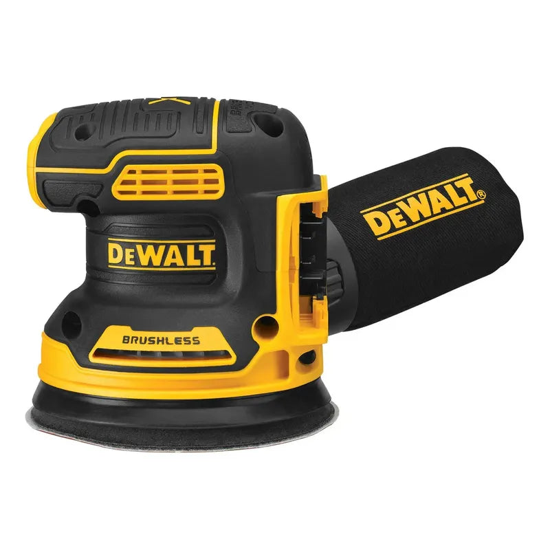 Lijadora Profesional Roto Orbital Inalámbrica Dewalt 20v Max Dcw210b Amarilla Y Negra 1.01kw 20v Amarillo/negro