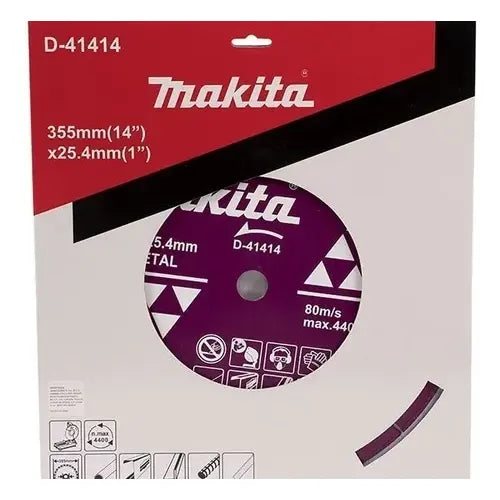 Disco Diamantado 14 (355mm X 25.4mm) Corte Metal Makita Colo Azul Turquesa
