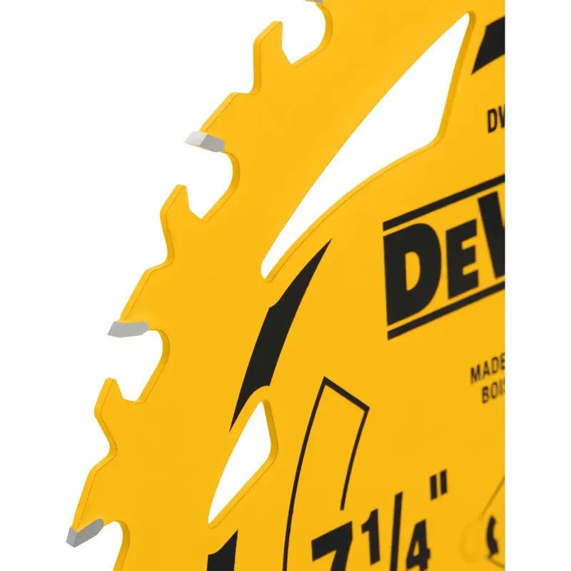 Disco De Sierra Circular De 7 1/4 Pulgadas Con Madera Dewalt Amarillo