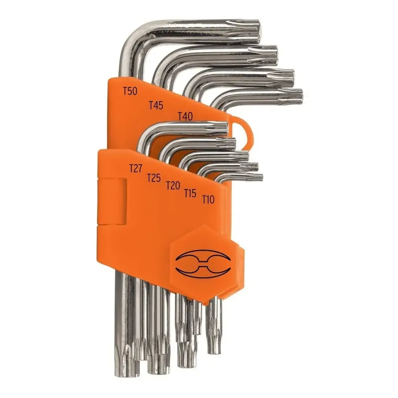 Juego De 9 Llaves Torx Con Organizador Abatible, Truper