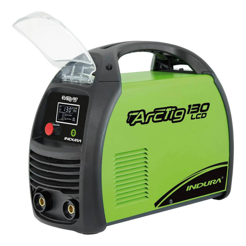 Soldadora Indura Arctig 130 Lcd + Maleta + Accesorios Verde