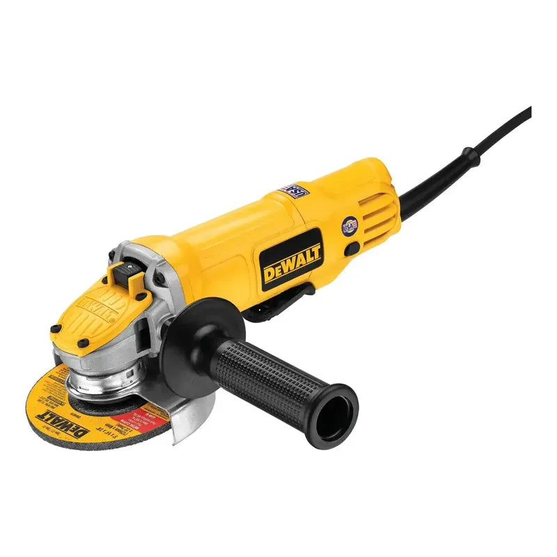 Esmeril Dewalt 4 1/2  Dwe4120 + Kit De Discos Gratis Amarillo 50 Hz / 60 Hz