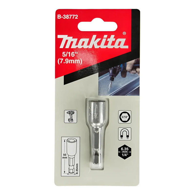 Punta Dado Magnetico 5/16  (1/4 X50mm) Mz B-38772 Makita