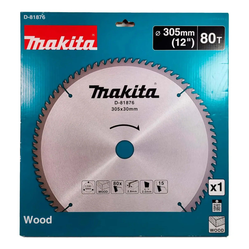 Disco De Sierra 12''x2,8x30mm 80 Dientes - Makita Plateado Plateado