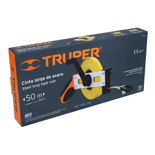 Cinta Métrica Larga 50m - Tipo Cruceta - Truper 12649