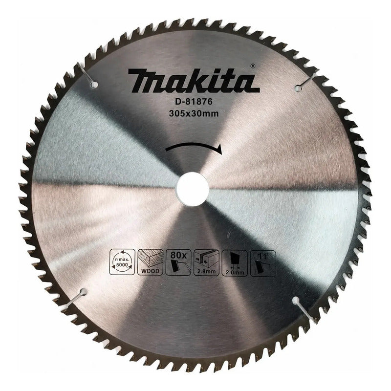 Disco De Sierra 12''x2,8x30mm 80 Dientes - Makita Plateado Plateado