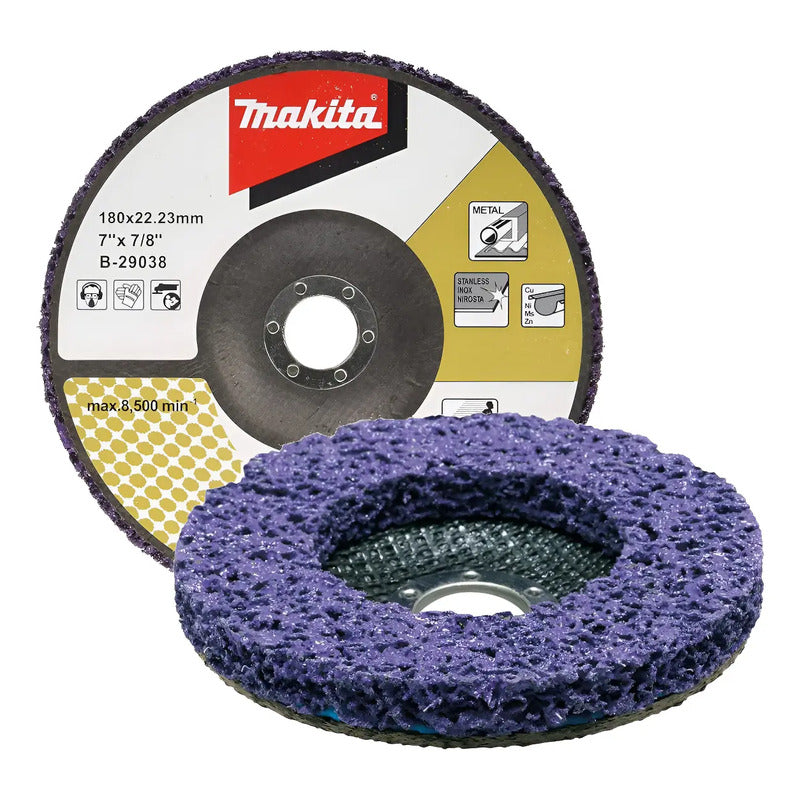 Disco Limpiador Fibra Morado 7'' Makita B-29038 Violeta