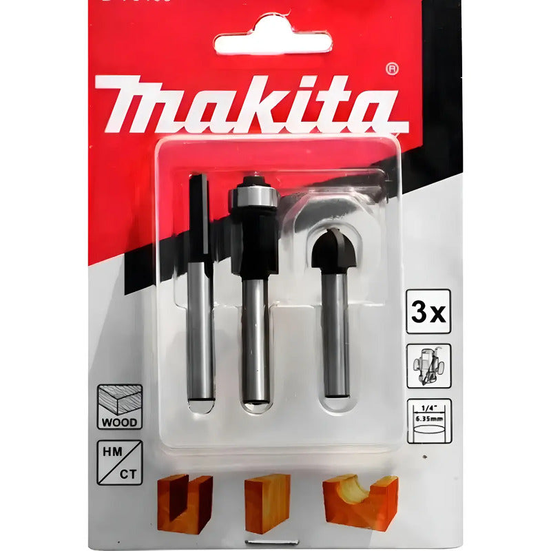 Set 3 Fresas (recta 1/4 -1/2 -media Caña 1/2 ) Tom D-70465 M