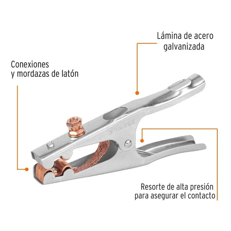 Pinza Para Tierra De 500a Truper Pti-500
