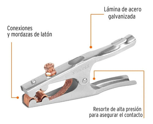 Pinza Para Tierra De 500a Truper Pti-500